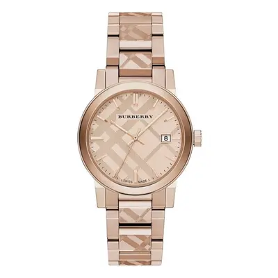 Burberry BU9039 Rose GoldTone Dial Stainless Steel Unisex Watch