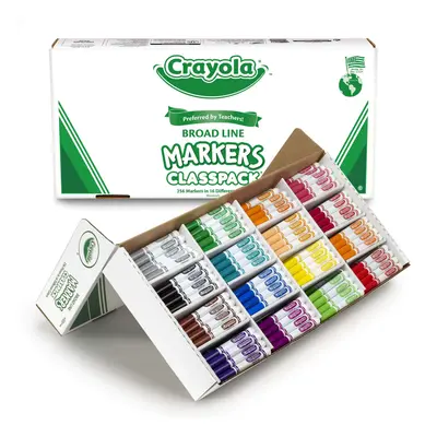 Crayola Broad Line Markers Bulk, School Supplies, Bold Colors, Count