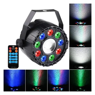 (EU Plug) 15W RGBW LED Sound-activated Remote Control DMX Stage Strobe Light for Christmas Disco