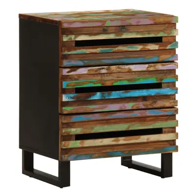 (multicolour, solid acacia wood) vidaXL Bedside Cabinet Bedroom Nightstand Bed Table Bed Cabinet