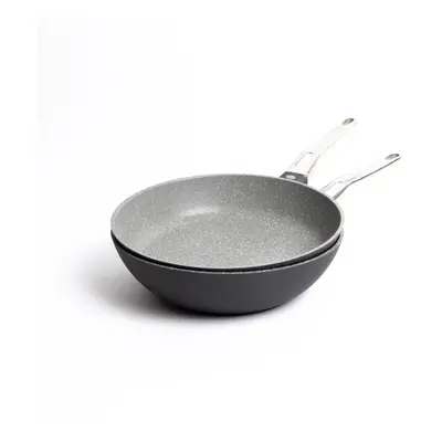 MasterClass Cast Aluminium Fry Pan 28cm,Sleeved MasterClass Cast Aluminium Non-Stick Wok, 28cm(1