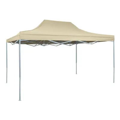 vidaXL Professional Folding Party Tent 3x4m Cream Steel Outdoor Canopy Gazebo