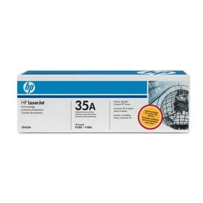 Original Toner Hewlett Packard 35A CB435A Black