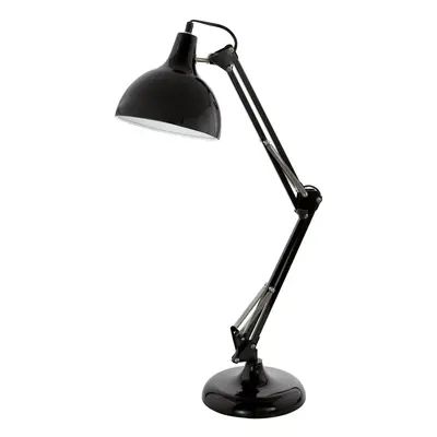 Table Desk Lamp Black Flexible In Line Switch In Ine Switch Bulb E27 1x40W