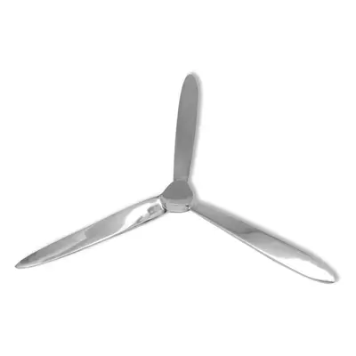 vidaXL Wall-Mounted Propeller Display Home Room Ornament Aluminium Silver cm