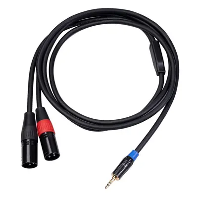 (5M) 3.5mm TRS to Dual XLR Male Audio Cable to Stereo Audio Adapter Cable Splitter Cable Connect