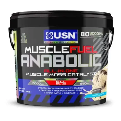 Muscle Fuel Anabolic Cookies and Cream All-in-one Protein Powder Shake (4kg): Workout-Boosting, 