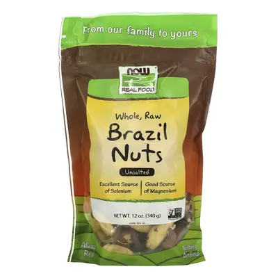 Now Foods, Real Food, Whole, Raw Brazil Nuts, Unsalted, oz (340 g)