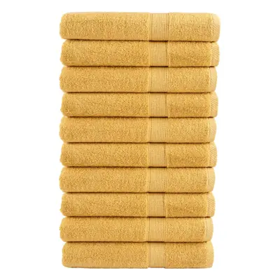 (gold, x cm/ pcs) vidaXL Premium Sauna Towels Guest Bath Towel pcs Gold 600gsm 100% Cotton