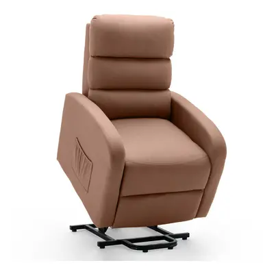 (Mocha) GRACE ELECTRIC FABRIC SINGLE MOTOR RISE RECLINER LIFT MOBILITY TILT CHAIR