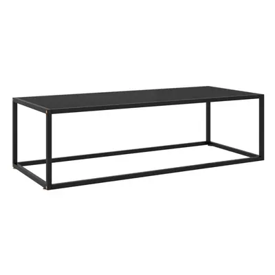 vidaXL Tea Table Black with Black Glass cm Accent Couch Sofa Coffee Desk