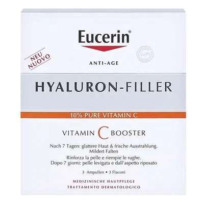 Eucerin Hyaluron Filler Vitamin C Moisture Booster Cream Anti-aging Serum 3x8ml