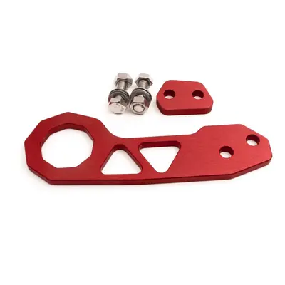 (Red) Universal Aluminium Alloy Car Rear Tow Hook Auto Fashionable Practical Racing Trailer