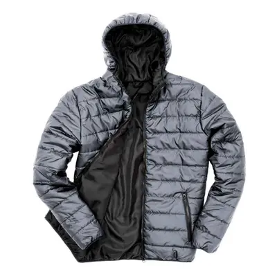 (XXL, Frost Grey/Black) Result Core Mens Soft Padded Jacket