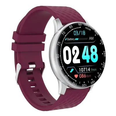 (Purple) 1.3'' Touch-screen Health Tracking Smart Watch