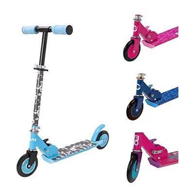 Inline Childrens Scooter | Wheeled Kids' Scooter | Kids Push Scooter Adjustable Handle Height | 