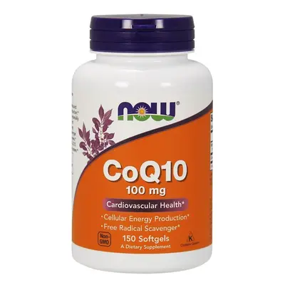 NOW Foods CoQ10 with vitamin E, 100mg, softgels