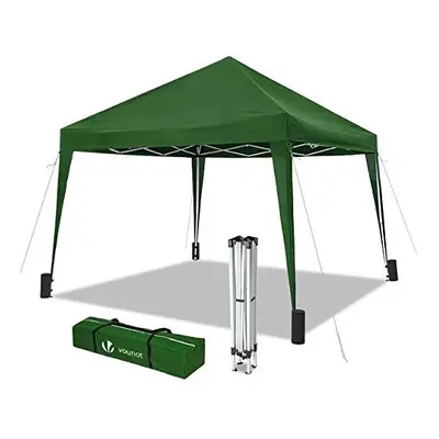 VOUNOT 3x3m Pop Up Gazebo with Leg Weight Bags, Folding Party Tent for Garden Outdoor, Green