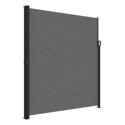 vidaXL Retractable Side Awning Outdoor Privacy Screen Anthracite 220x600 cm