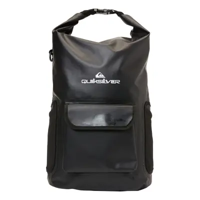 Quiksilver Sea Stash 20L Medium Surf Beach Roll Top Backpack Rucksack- All Black