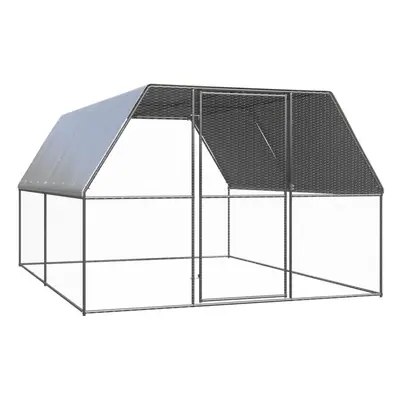 vidaXL Chicken Cage Chicken Run Cage Chicken Coop Hen House Galvanised Steel