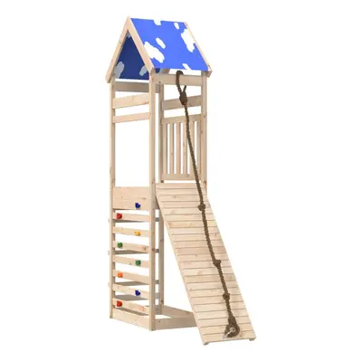 (solid pine wood) vidaXL Outdoor Playset Garden Playhouse Playground Equipment Solid Wood Pine