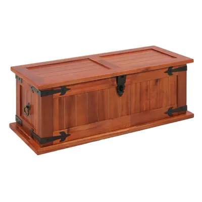 vidaXL Solid Acacia Wood Storage Chest 60x25x22cm Cabinet Trunk Organiser Box