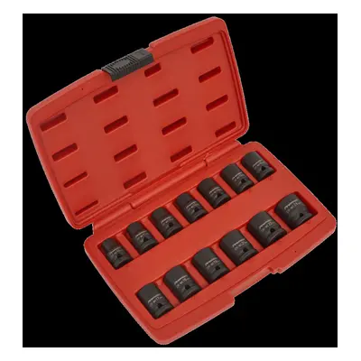 Impact Socket Set 13pc 1/2"Sq Drive 12-Point