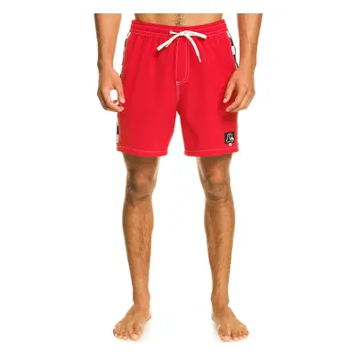 (M, High Risk Red) Quiksilver Mens Original Arch 17" Summer Beach Surf Swim Swimming Shorts