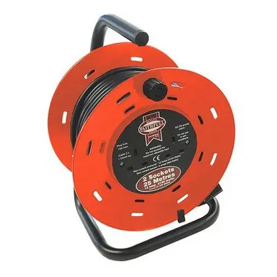 Faithfull FPPCR25M Cable Reel Metre Amp Volt