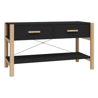 (black) vidaXL TV Cabinet Entertainment Centre TV Stand Media TV Unit Engineered Wood