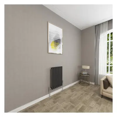 Clearance Sale Oval Column Radiator Single Black 600x413mm