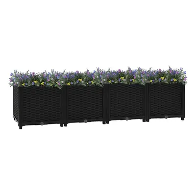 vidaXL Raised Bed Polypropylene Garden Planter Flower Box Pot Planting Bed