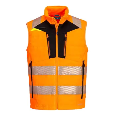 (M, Orange/Black) Portwest Mens DX4 Softshell Body Warmer