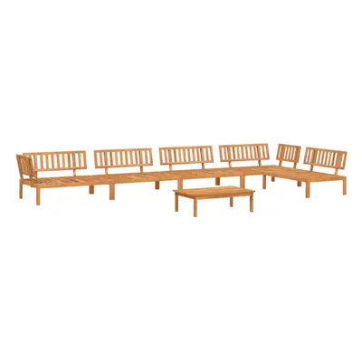 vidaXL Garden Pallet Sofa Set Piece Outdoor Pallet Sofa Solid Wood Acacia