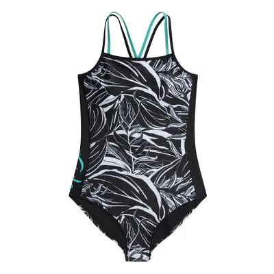 (6 UK, Jet Black) Animal Womens/Ladies Zora Strappy One Piece Swimsuit