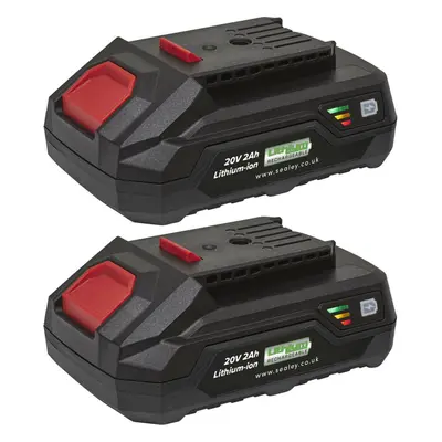 2 PACK Lithium-ion Power Tool Batteries for SV20V Series - 20V 2Ah Battery