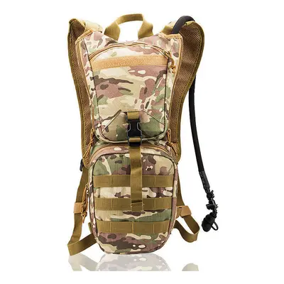 (CP Camouflage) 3L Water Bag Nylon Backpack Water Container Unisex Rucksack Hiking Climbing Camp