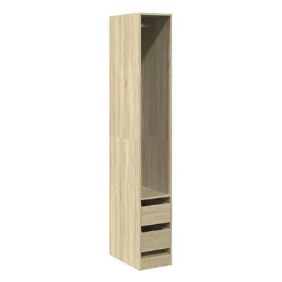 vidaXL Wardrobe Closet Clothes Storage Organiser Sonoma Oak Engineered Wood