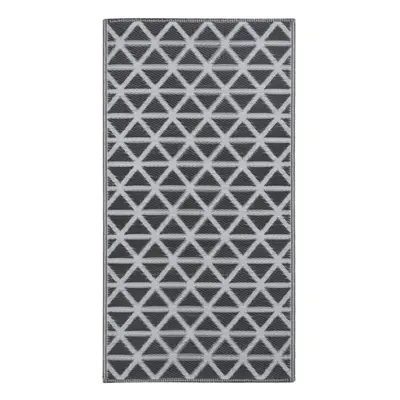 vidaXL Outdoor Carpet Black 160x230 cm PP Terrace Rug Balcony Blanket Indoor