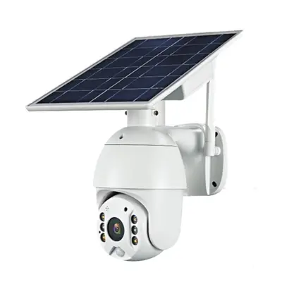 (WIFI+Battery) 1080P HD Solar Camera Wireless WIFI Night Vision Two Way Audio Waterproof Surveil