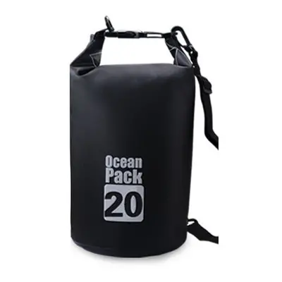 (Black, 20L) PVC Outdoor Diving Compression Swimming Dry Waterproof Bags Storage Bag For Unisex 