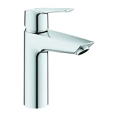 GROHE QUICKFIX Start - Smooth Body Metal Lever Basin Mixer Tap with Push-Open Pop-Up Waste Set (