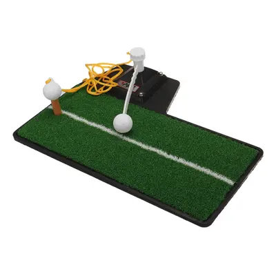 (Black, Thickness: 8cm) 3-in-1 Golf Practice Swing Putting Mat Multi-functional Golf Practice Gr