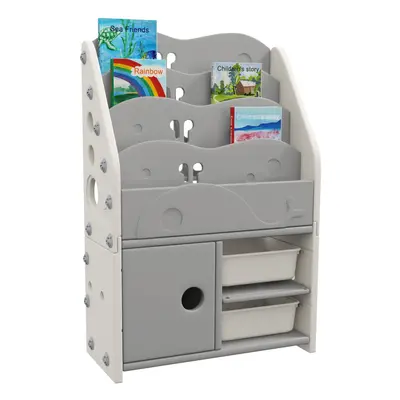 AIYAPLAY Kids Storage Units with Storage Boxes, x x 98cm, Light Grey