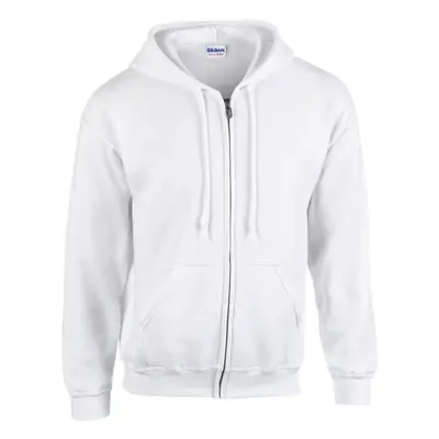 (3XL, White) Gildan Mens Heavy Blend Full Zip Hoodie