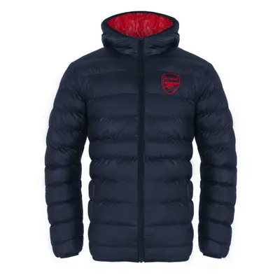 (12-13 Years) Arsenal FC Boys Jacket Hooded Winter Quilted Kids OFFICIAL Football Gift