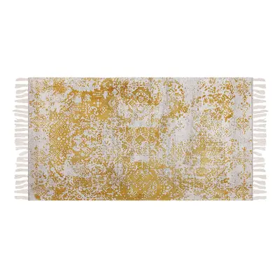 Vintage Area Rug x cm Yellow and Beige BOYALI