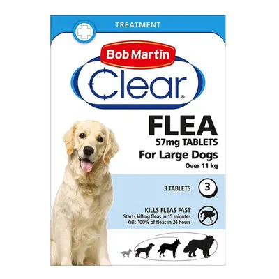 (Large Dogs Over 11kg) Bob Martin Clear Cat & Dog Flea Tablets