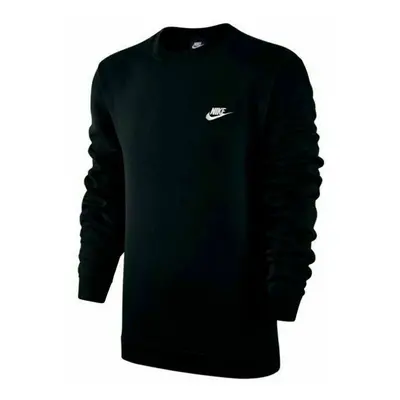 (Black, Small) Nike Mens Club Crew Neck Sweatshirt Jumper